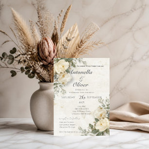 Elegant Floral Wedding Invitation