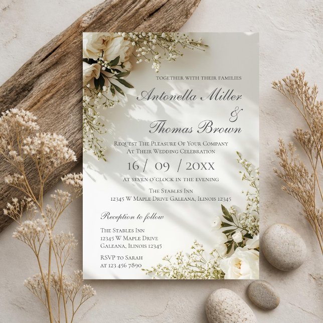 Elegant Floral Wedding Invitation (Creator Uploaded)