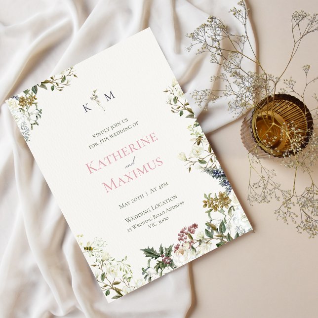 Elegant Floral Wedding Invitation (Creator Uploaded)