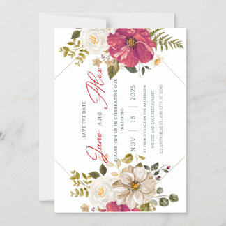 🌸 Elegant Floral Wedding Invitation 🌸