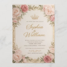 Elegant Floral Wedding Invitation Card