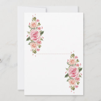 Elegant Floral Wedding Invitation Card Soft