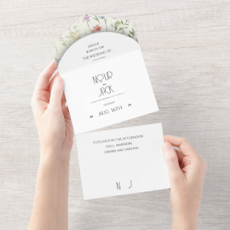Elegant  Floral Wedding Invitation | Editabl