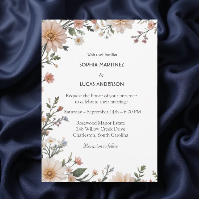Elegant Floral Wedding Invitation | Rustic Botanic (Creator Uploaded)
