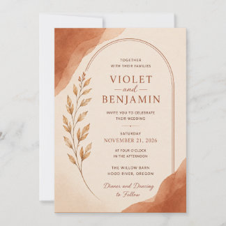 Elegant Floral Wedding Invitation Template