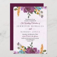Elegant Floral Wedding Invitations Peonies