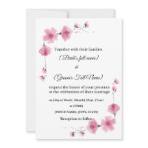 Elegant Floral Wedding Invite – Editable Template