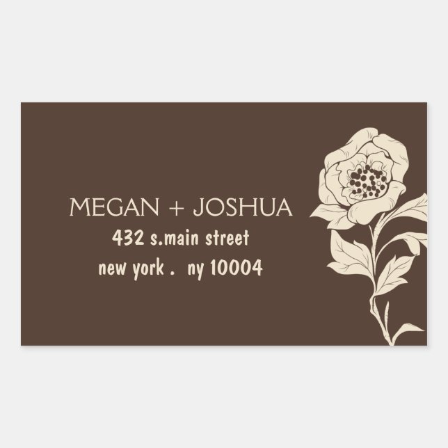 Elegant Floral Wedding Labels -1 (Front)