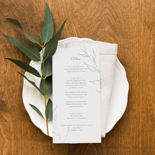 Elegant Floral Wedding Menu (Creator Uploaded)