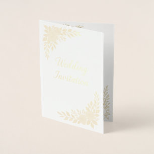 Elegant Floral Wedding Note Card