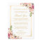 Elegant Floral Wedding Place Setting Thank You