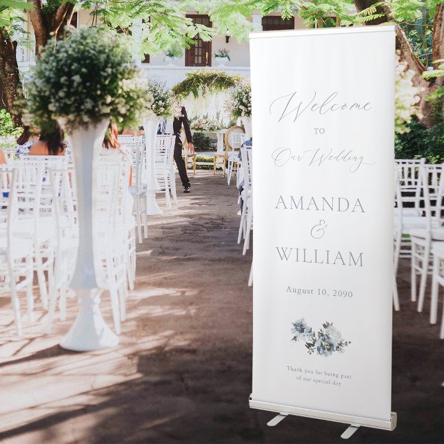 Elegant Floral Wedding Retractable Banner (Creator Uploaded)