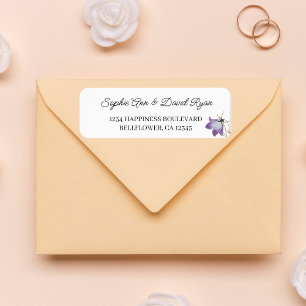 Elegant Floral Wedding Return Address