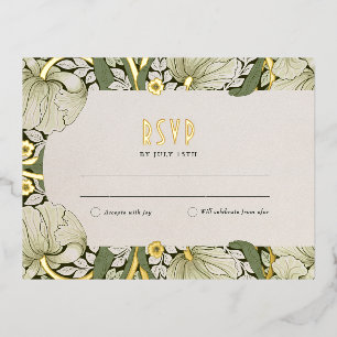 Elegant Floral Wedding RSVP Card