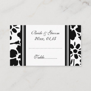 Elegant Floral Wedding Table Place Setting Cards