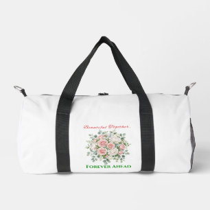 Elegant Floral Wedding Watch Duffle Bag