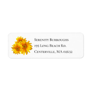 Elegant Floral Wedding Yellow Sunflowers