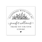 Elegant Floral Whimsical Script Handmade With Love
