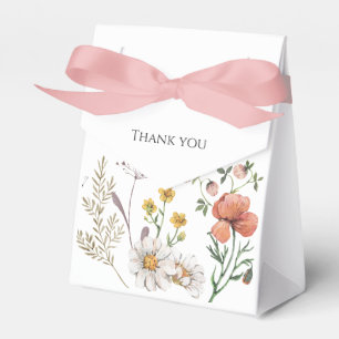 Elegant Floral Wildflower Favour Box