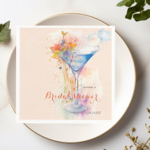 elegant floral wine glass Bridal shower 