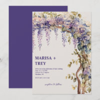 Elegant Floral Wisteria Canopy Wedding
