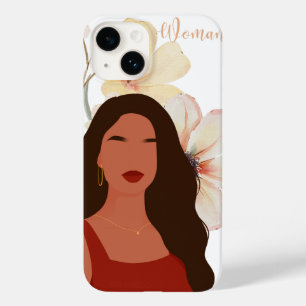 Elegant Floral "Woman" Phone Case – Feminine Botan