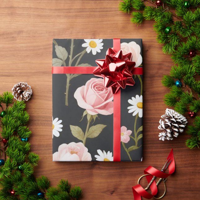 Elegant Floral Wrapping Paper (Holiday Gift)