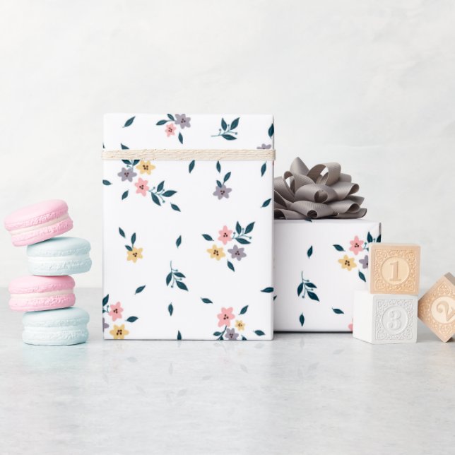 Elegant Floral Wrapping Paper (Baby Shower)