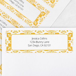 Elegant Floral Yellow Chic Modern Easter Brunch