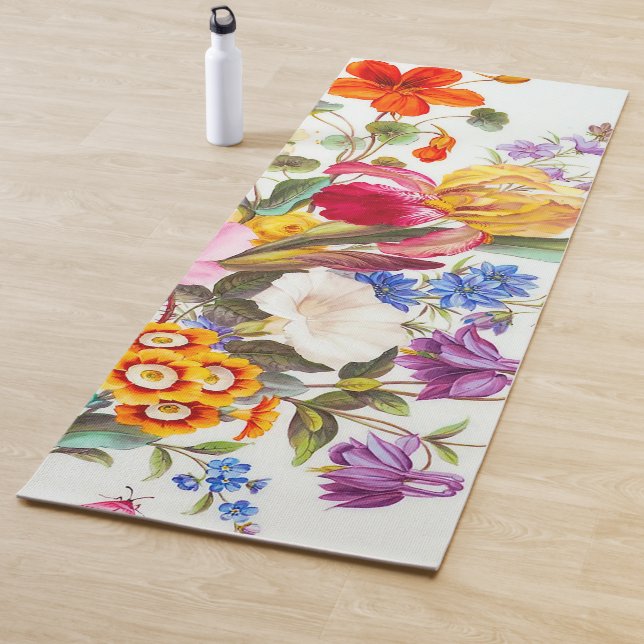 Elegant Floral Yoga Mat (In Situ)