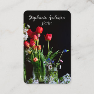 Elegant Florist Business Card