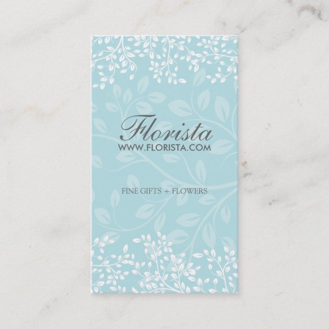 Elegant Florist Business Cards (Front)