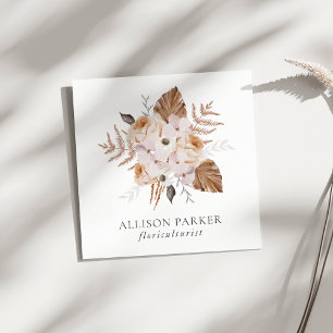 Elegant Florist Floriculturist Business Card