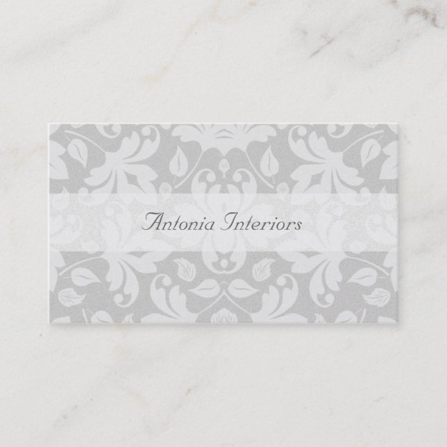 Elegant Flourish Business Card (Front)