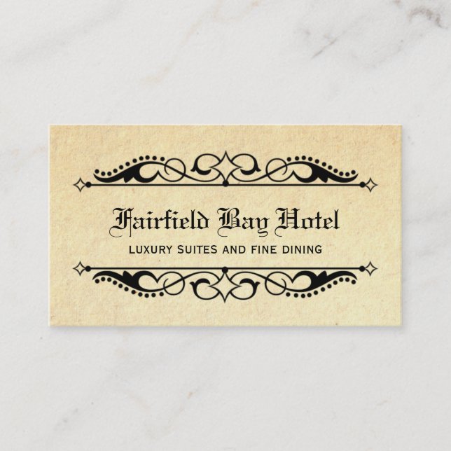 Elegant Flourish Business Card (Front)
