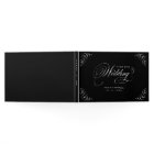 Elegant flourish calligraphy wedding guest book