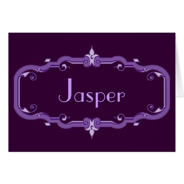 Elegant Flourish Frame (Front Horizontal)