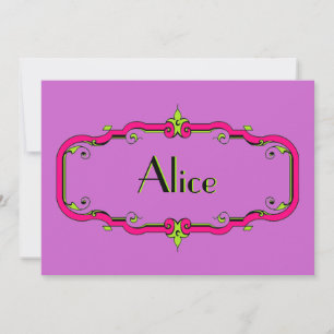 Elegant Flourish Frame Invitation