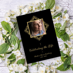 Elegant Flourish Sophisticated Golden Ornament  Invitation