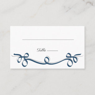 Elegant flourish wedding seating place card