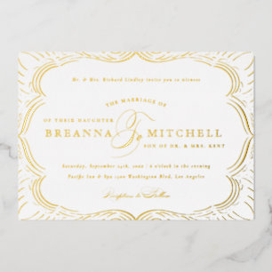 Elegant Flourishes Formal Wedding Gold