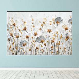 Elegant Flower Abstract Art Wall Décor for Modern Canvas Print