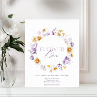 Elegant Flower Bar Sign – Create Your Own Bouquet