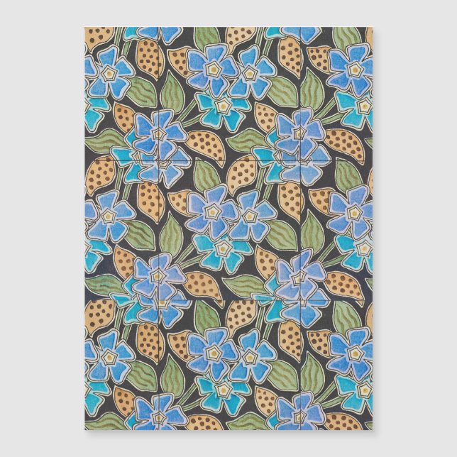 Elegant Flower Blue Periwinkle Floral Classic (Front)