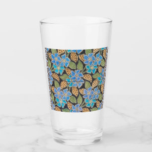 Elegant Flower Blue Periwinkle Floral Classic Glass