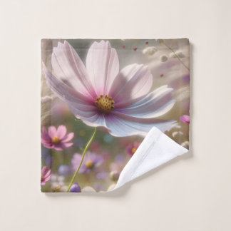 Elegant flower design for bathroom & spa wash cloth