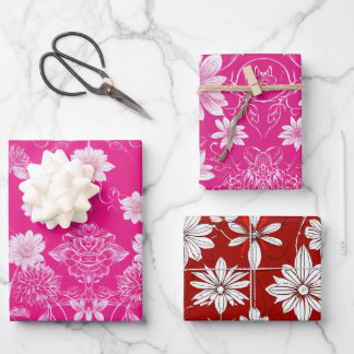 Elegant Flower Design Wrapping Paper