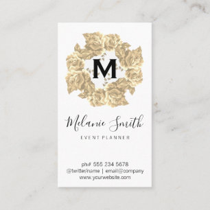 Elegant Flower Executive Business Card
