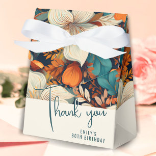 Elegant Flower Floral Pattern Birthday  Favour Box