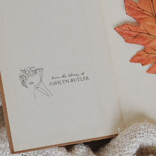 Elegant Flower Girl From the Library of Custom  Rubber Stamp